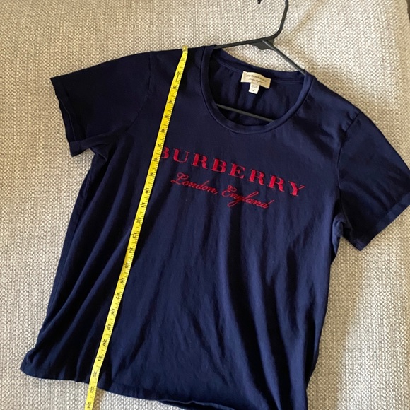 Burberry Short Sleeve Tshirt.  Size M. Navy - Picture 6 of 12